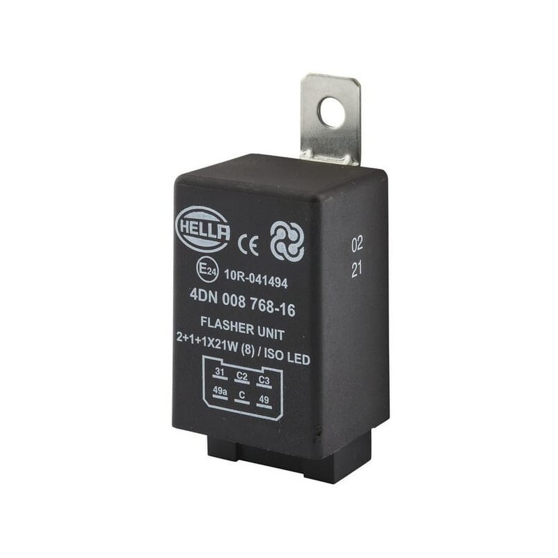 Flasher relay LED 6 polig 12V - 4DN008768167 Flasher relay LED 6 polig 12V - 4DN008768167