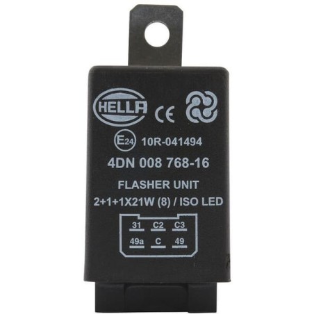 Flasher relay LED 6 polig 12V - 4DN008768167