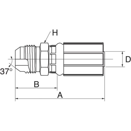 Insert DN6-7/16 JIC - 4G4MJ