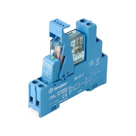 Relay interface Mod. screw terminal 2CO 8A/12V DC/Agni/LED/diode - 495290120050