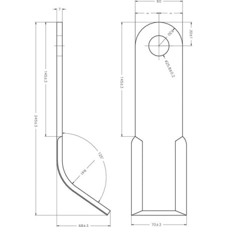 Lagarde 60X7X245 flail - 488867