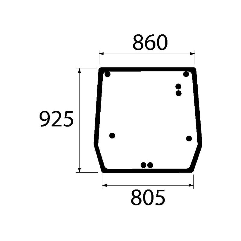 Rear window upper - 5089562N Rear window upper - 5089562N