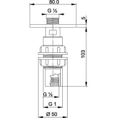 Container cleaning jet valve - 510100AV