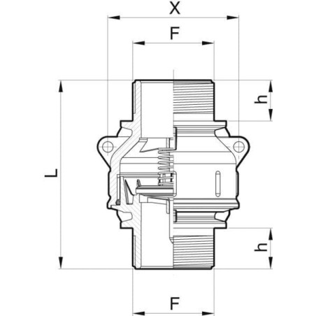 Foot valve 1 1/2 inch - 5042016