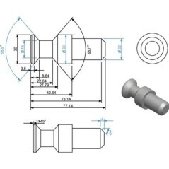Scharnierbolzen - 507002KR