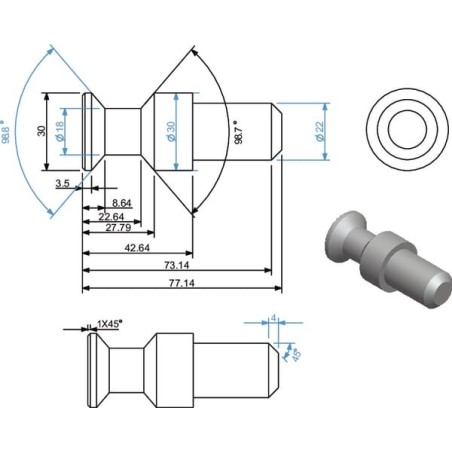 Scharnierbolzen - 507002KR