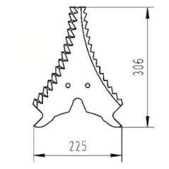Silagewagenmesser - 50436507