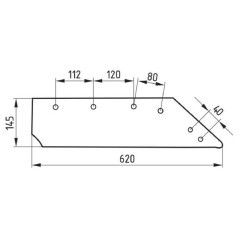 Lemiesz, lewy 16 inch - 5040063018