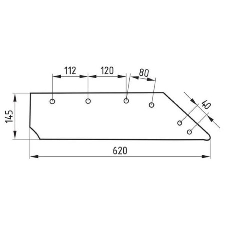 Lemiesz, lewy 16 inch - 5040063018
