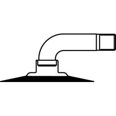 Inner tube for rim diameter 8 inch, 5.00-8, bent valve 90 stopni TR87, Kramp - 5008TR87