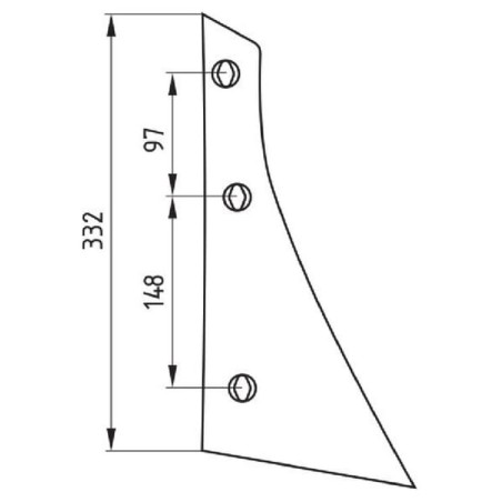 Breast plate right type 9 - 5040073256