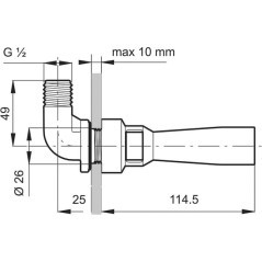 Tank Agitator with 90 Coupling - 502010