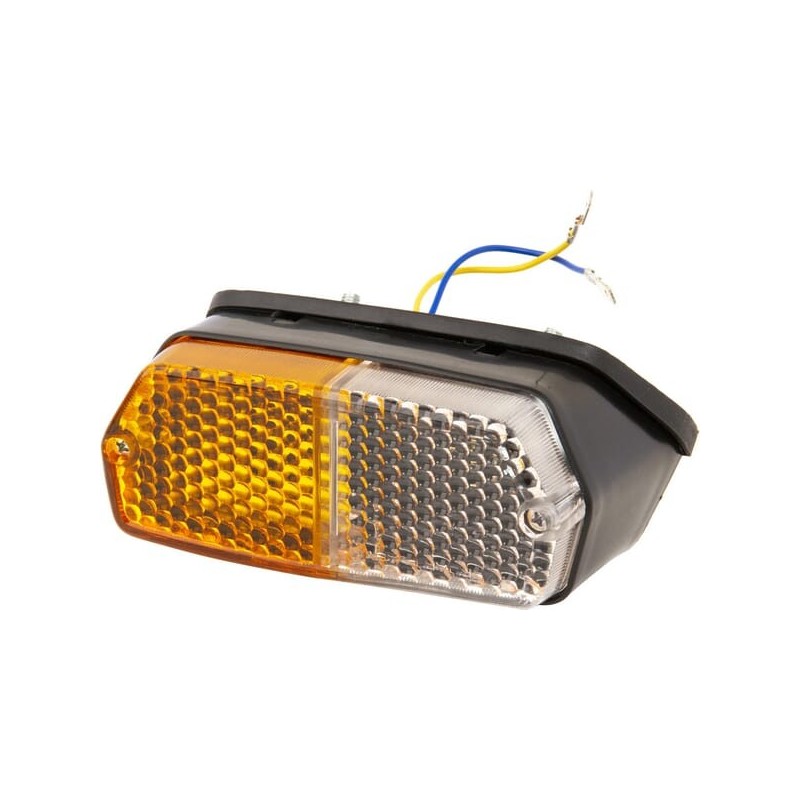 Front position light rectangular, white/amber, bolt on - 5118464N Front position light rectangular, white/amber, bolt on - 5118464N