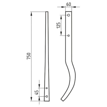 Stiel universal 750mm, Farmet - 514010788