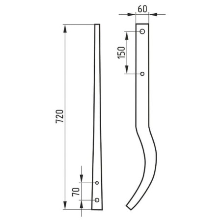 Stiel universal 750mm, Farmet - 514010773