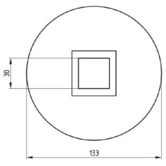 Cylinder cap for disc harrow diameter 30 - 52501236020090