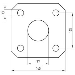 Nakładka tulei brony talerzowej, średnica 77 - 52501236020170
