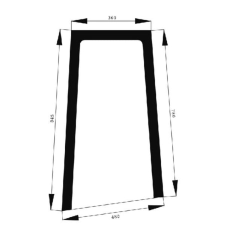 Side glass upper - 524810011780