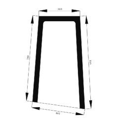 Side glass upper - 524810011790