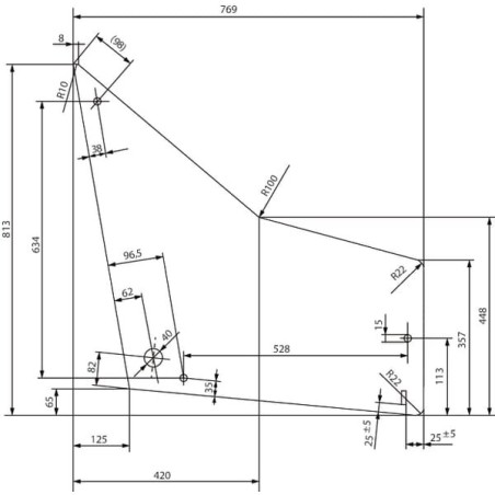 Door glass bottom - 521017FM