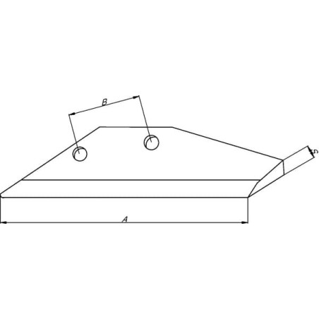 Flügelschar LH 2-Loch- - 51750N