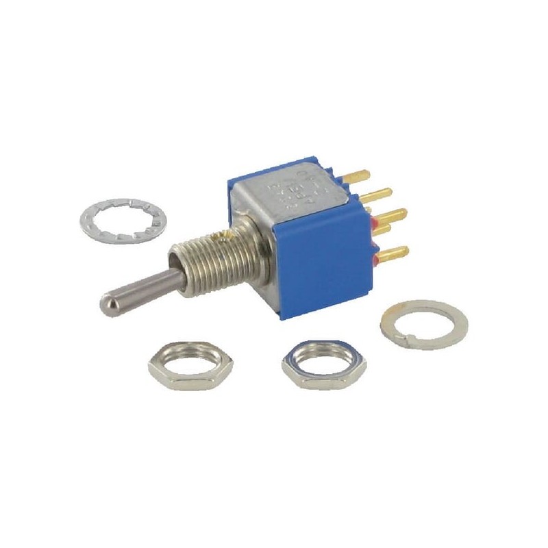 Switch mini on-off-on 2-pole - 5249CDB