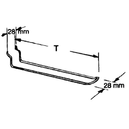 Hak do opakowań typu blister 20 cm średnica  4.0 mm - 53103124
