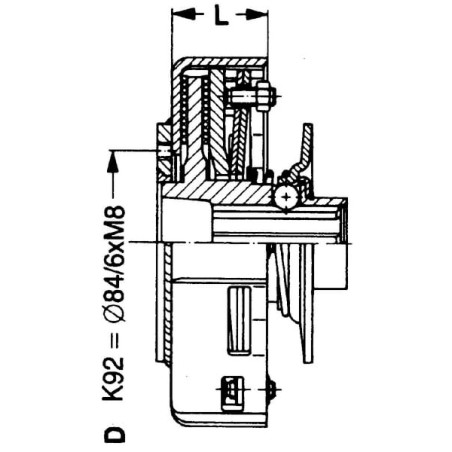 Reibkupplung EK92-90 - 561001690