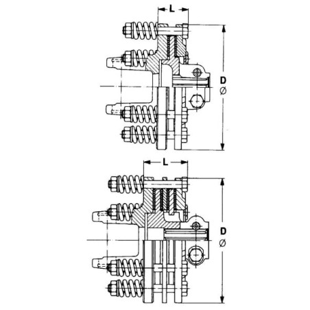 Friction clutch K90/4 - 5611009120
