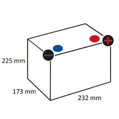 Battery 12V 60Ah 510A Kramp - 560412051KR
