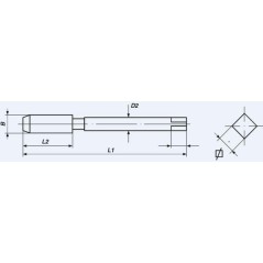 V-Coil hand tap M10 - 542004100