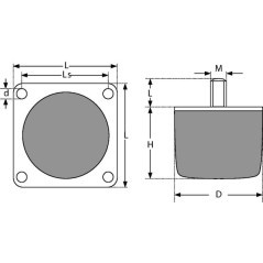 Buffer with thread - 55190070