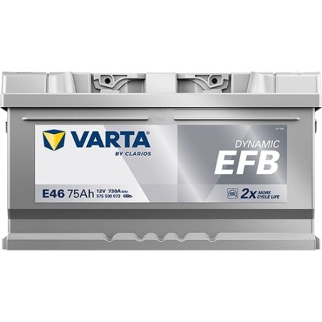 Akumulator 12V 75Ah 730A E46 VARTA Dynamic EFB - 575500073