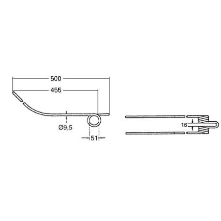 Rotary tine original Kuhn - 57720200