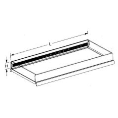 Compartment edge 100 x 4.5 cm - 57201010