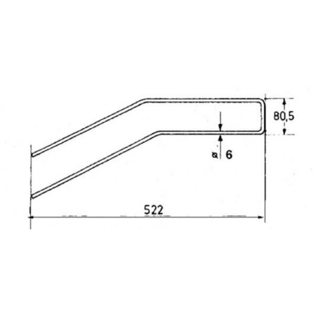 Deflector gate tine suitable forKuhn - 57502800N