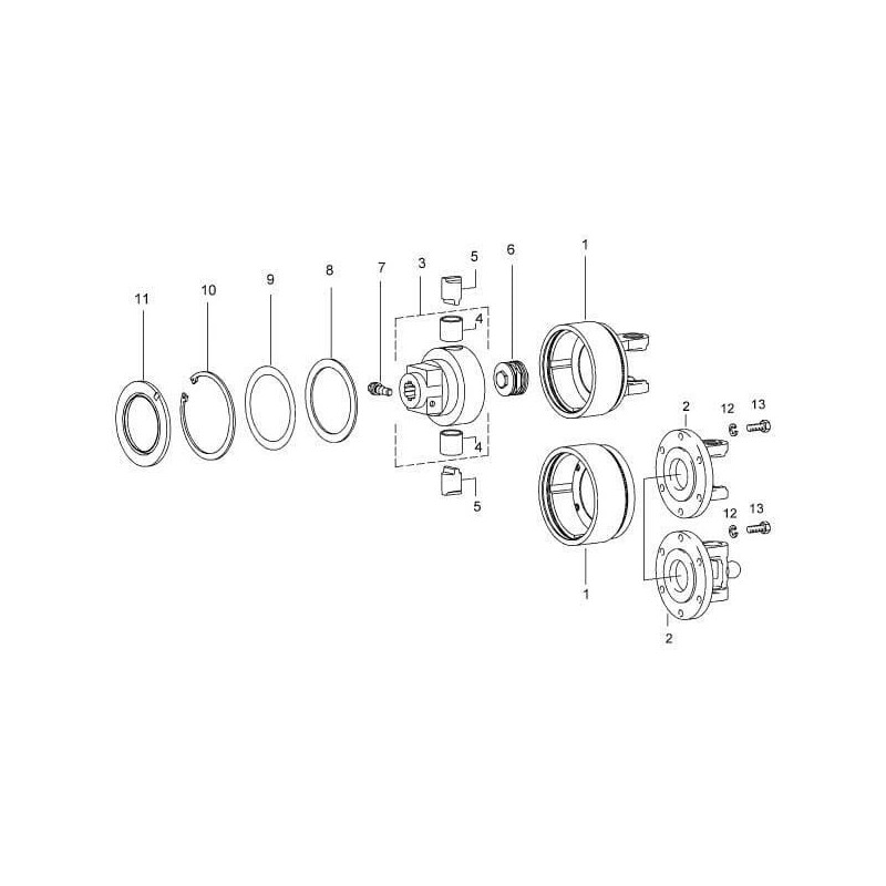Spring set K64/22 235daNm - 592404235