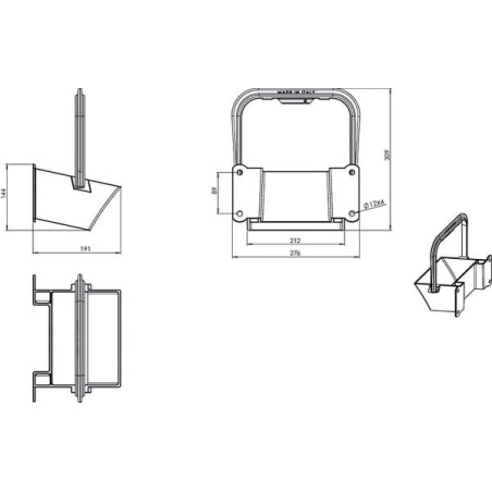 Keilhalter Kunststoff E53 - 600180100