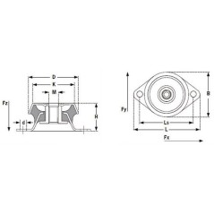 6006000140 Kramp, Machine feet 