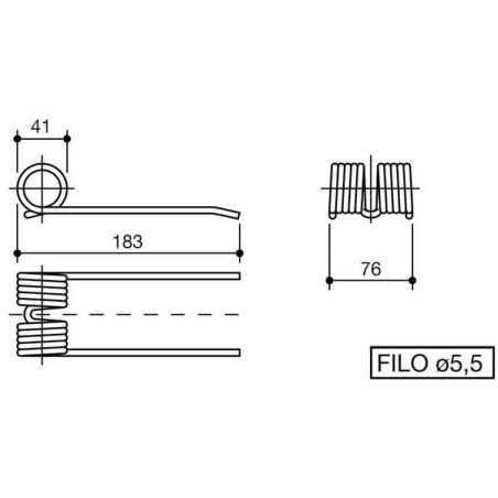 Palec podbieracza Wolvo 2 stopni - 60048BN