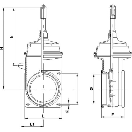 Kolbenschieber 6 Zoll Flansch - 6000092