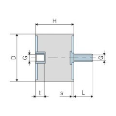 Vibration damper TYPE B - 6036B55