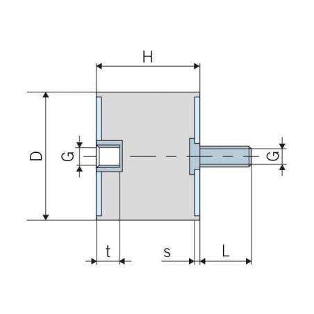 Tłumik wibracji TYP B - 6036B55