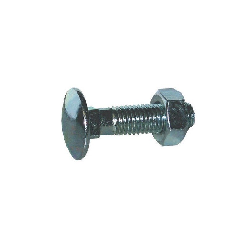 Śruba zamkowa DIN603 M6x16 mm z nakrętką, ocynk kl. 4.6 Kramp - 603616