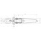 Eccentric catch with eye - 602070600 Eccentric catch with eye - 602070600