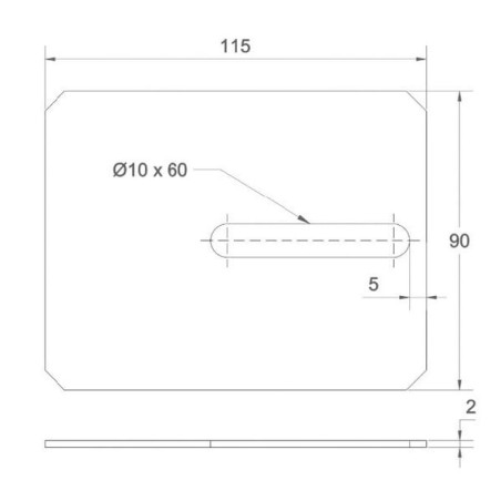 Abstreifer 90x2x115mm - 6083200