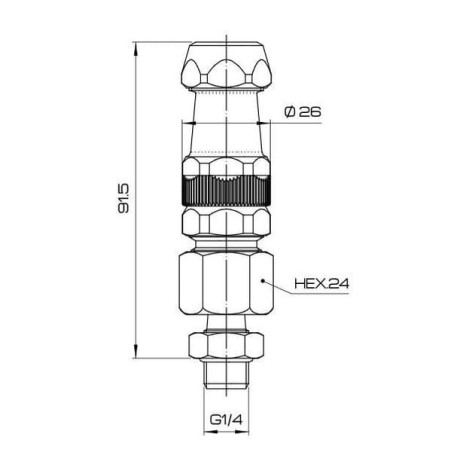 Spritzdüse M60 18mm - 606101118
