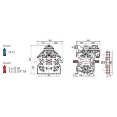 Pompa wysokociśnieniowa przeponowo tłokowa APS 145 MM - 61080001