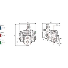 60840002 Comet, Diaphragm-Piston Pumps - up to 20 bar 