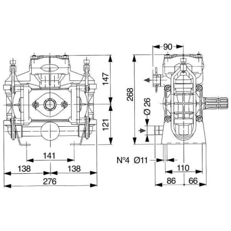 BP 60K piston membrane pump - 6101100100